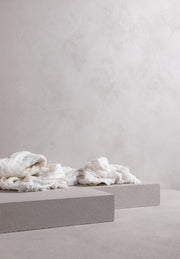 gauze / plain weave pure linen king throw / final sale